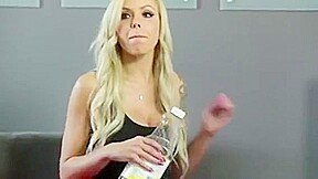 Blonde Milf With Big Tits Nina Elle Blows Cock