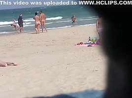 Blonde Milfs Tanning Naked at Beach HD Video