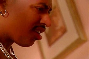 Blonde Slut Gets Nastsy With Black Man 