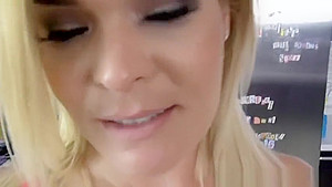 Blonde Stepmom Fucked In The Kitchen