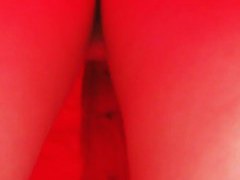 Blonde angel in a red dress falls prey to an upskirt