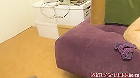 Blonde stud Harrison Ellis fucked by hung boss Joey Perelli