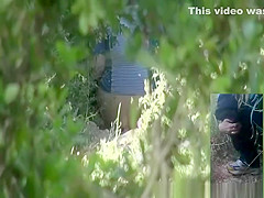 Blonde woman caught by two spy cams peeing