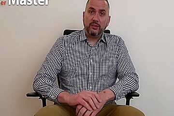 Blowjob Dildo Instruction From Chastity Boss Preview