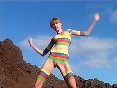 Bodypainted model