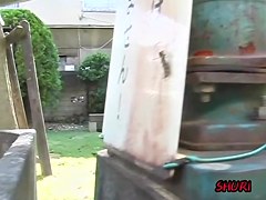 Boob squeezing video of enchanting little slag being pulled in sharking action