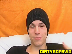 Bored Twinkie Kyle Pulls Out His Prick And Masturbates Solo