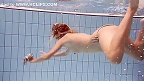 Bouncing boobs underwater