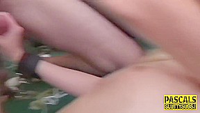 Bound Bdsm teen 18+ Gagging On Dick