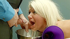 Bound piss drinking sub is humiliated
