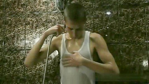 Boy Showering 