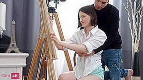 Boyfriend Has Tender Sex With Slim Artist