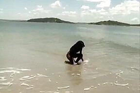 Brazilian Ebony teen 18+ Fucked In The Beach By Bbc