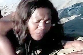 Brazilian Ebony teen 18+ Fucked In The Beach By Bbc