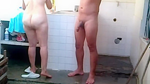 Brazilian Step mother fucked in the yard