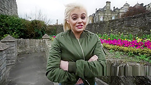 British big tits hottie bangs in public