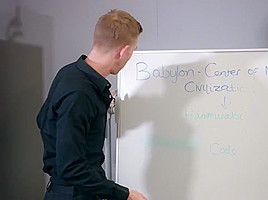 British bimbo Barbie Sins does some extra credit oral exams