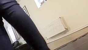 British chav girl farting