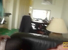 British subslut fucked hard and fed with nasty maledoms cum