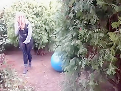 Broadcasting while undressing and masturbating outdoors in a park