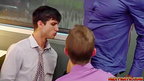 Brock Johnsyn, Scott Finn And Elliot Finn In Caught His Employess Having A Scret Office Affair