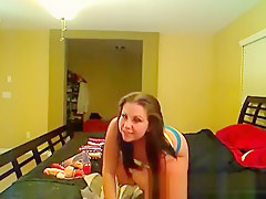 Brunette Babe Big Natural Boobs