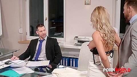 Busty Blonde Milf With Fake Tits Shalina Devine - Longing For Pleasure - Rough Threesome Hardcore