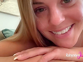 Busty Natural Tits Rahyndee Playing With Her Pussy And Asshole