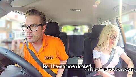 Busty Petite Hottie Bangs In Driving School