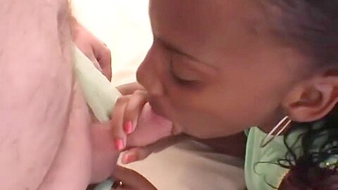 Busty Pov Ebony teen 18+ Sucking Cock