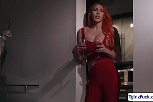Busty Redhead Ts Barebacks Dudes With Brook S And Aspen Brooks