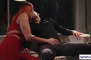 Busty Redhead Ts Barebacks Dudes With Brook S And Aspen Brooks