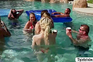 Busty Shemales Enjoy Getting Their Asses Fucked By Many Dicks - Ivory Mayhem, Kate Zoha And Nadia Love
