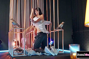 Busty Trans Stripper Is Barebacked By Her Boss - Daisy Taylor