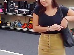 Busty coed gets banged by pawn keeper