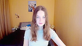 Busty petite skinny teen 18+ babe webcam solo tease