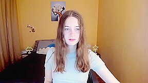 Busty petite skinny teen 18+ babe webcam solo tease
