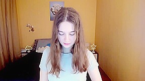 Busty petite skinny teen 18+ babe webcam solo tease