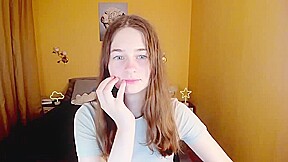 Busty petite skinny teen 18+ babe webcam solo tease