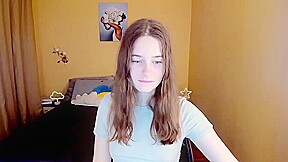 Busty petite skinny teen 18+ babe webcam solo tease