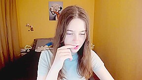 Busty petite skinny teen 18+ babe webcam solo tease