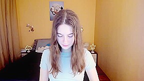 Busty petite skinny teen 18+ babe webcam solo tease