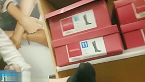 Cahleah's sexy feet and sniffing in public