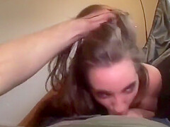Camera Man Gets A Great Blowjob From A Sexy Young Brunette teen 18+ Girl