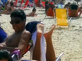 Candid Feet at Beach