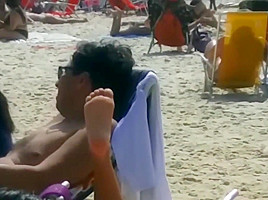 Candid Feet at Beach
