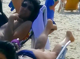 Candid Feet at Beach