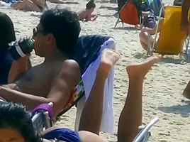 Candid Feet at Beach