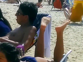 Candid Feet at Beach