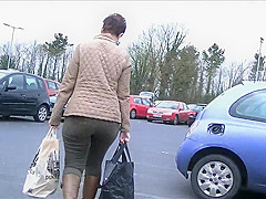 Candid big ass milf in tight jeans and boots